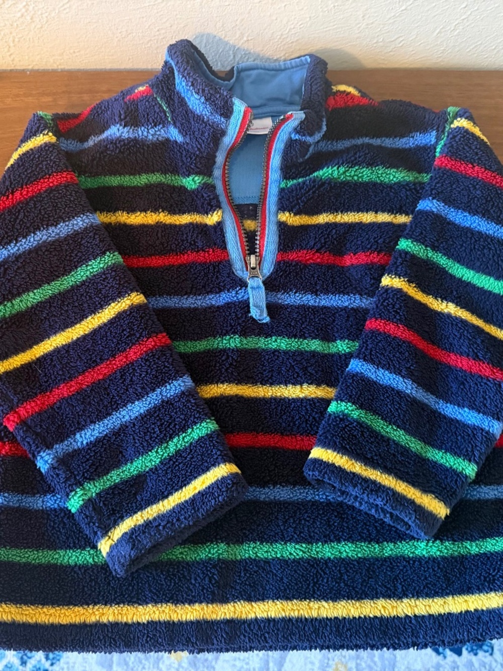 Hanna Andersson Marshamallow half zip size 5